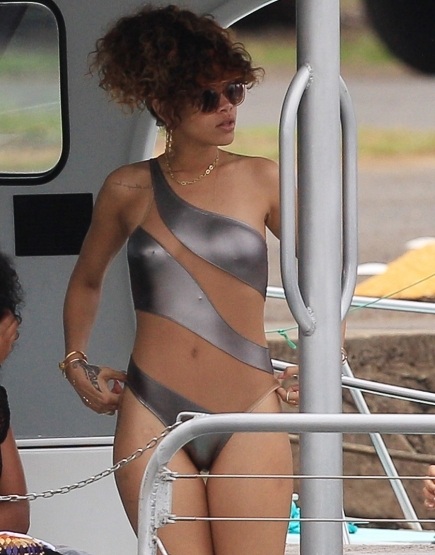 Celebrity Whore Porn - Rihanna in a whore swimsuit - Celeb Jihad Celebrity Porn