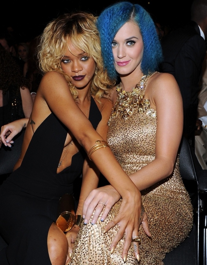 Celeb Tit Lesbian Sex - Katy Perry and Rihanna have lesbian overtures - Celeb Jihad Celebrity Porn